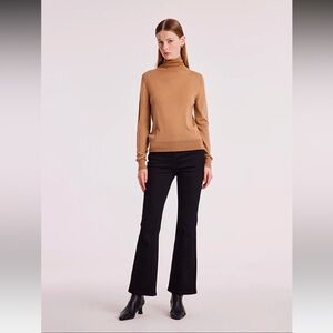 Goelia Machine Washable Wool Seamless Turtleneck Sweater
